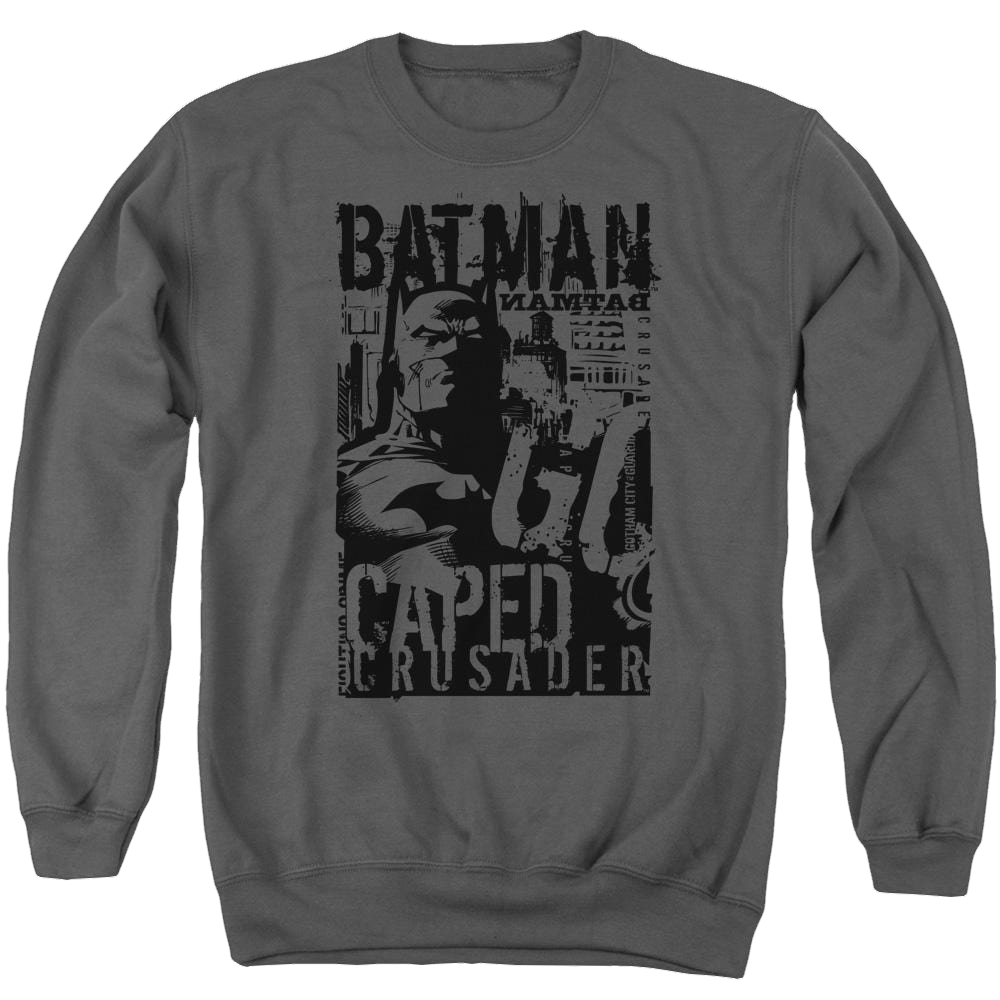 Batman Caped Crusader - Men's Crewneck Sweatshirt Style001