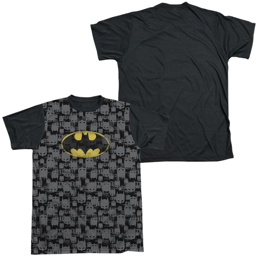 Batman Caped Crusader Repeat - Men's Black Back T-Shirt