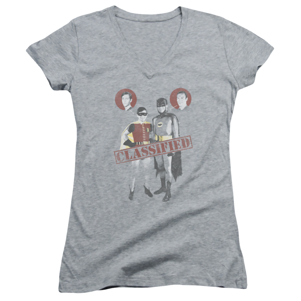 Batman - Classic TV Series Classified - Juniors V-Neck T-Shirt
