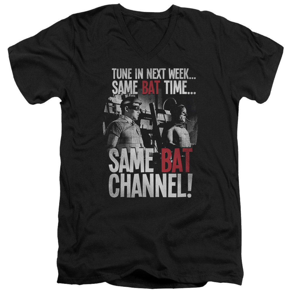 Batman - Classic TV Series Bat Channel - Men's V-Neck T-Shirt