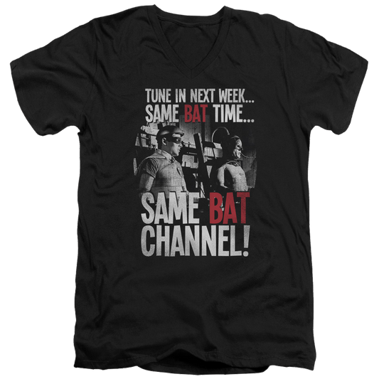 Batman - Classic TV Series Bat Channel - Men's V-Neck T-Shirt