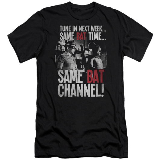 Batman - Classic TV Series Bat Channel - Men's Premium Slim Fit T-Shirt