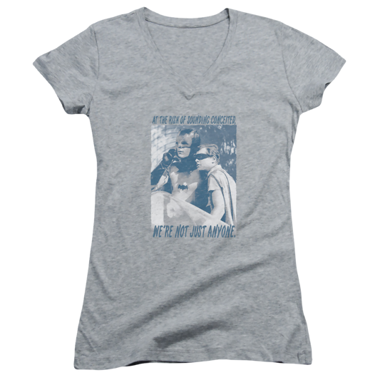 Batman - Classic TV Series Boogie Nights - Juniors V-Neck T-Shirt