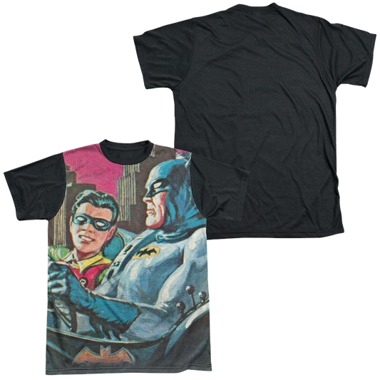 Batman - Classic TV Series Bat Signal - Men's Black Back T-Shirt