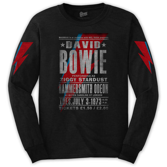 DAVID BOWIE Attractive T-Shirt, Hammersmith Odeon Style002