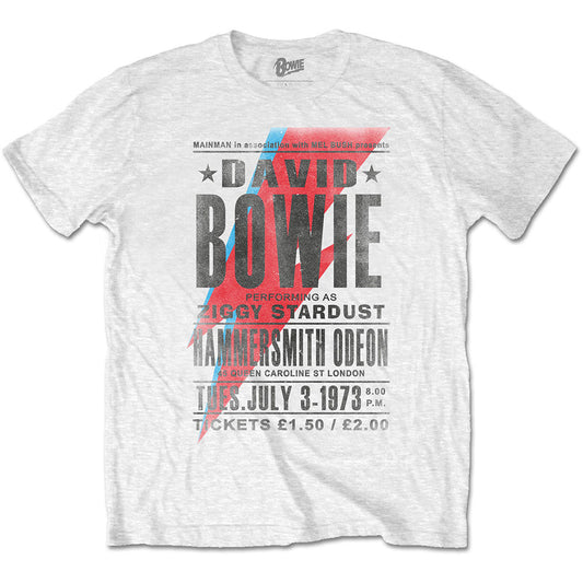 DAVID BOWIE Attractive T-Shirt, Hammersmith Odeon Style001