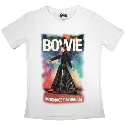 DAVID BOWIE Attractive Ladies T-Shirt, Moonage 11 Fade Style001