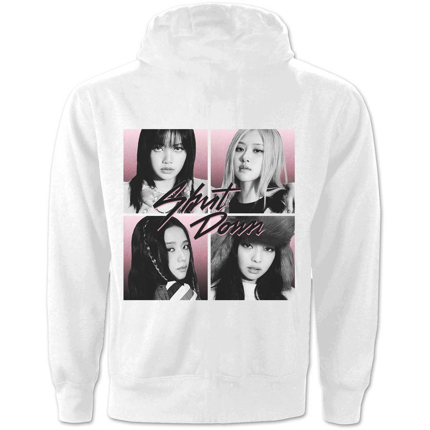 BlackPink Unisex Pullover Hoodie: Shut Down Photo Grid (Back Print)