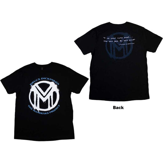 Bruce Dickinson | Official Band T-Shirt | The Mandrake Project (Back Print)