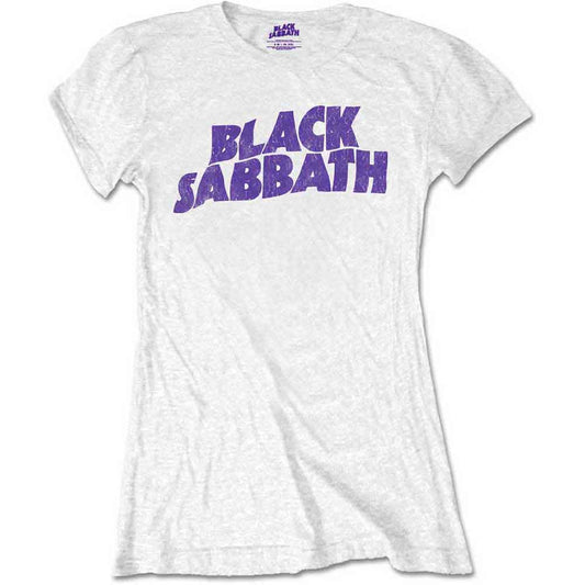 BLACK SABBATH Attractive T-Shirt, Wavy Logo Vintage Style003