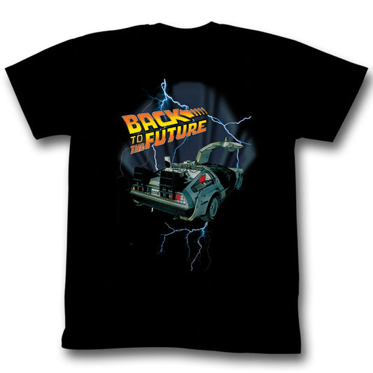Back to the Future - Movie Lightning Car Adult Unisex T-Shirt