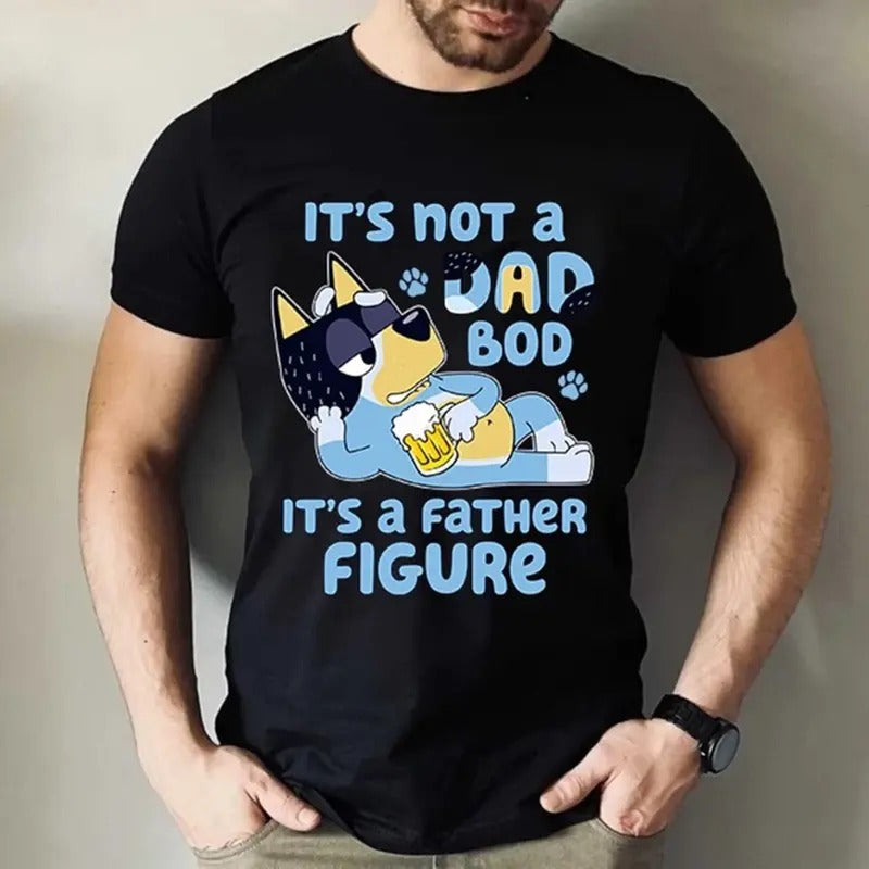 Bluey Dad Shirt, It's Not a Dad Bod It's a Father Figure T-Shirt, Bluey Family Shirt, Bluey Cartoon T-Shirt, Bluey Fathers Day Shirt, Bluey Dad Tee