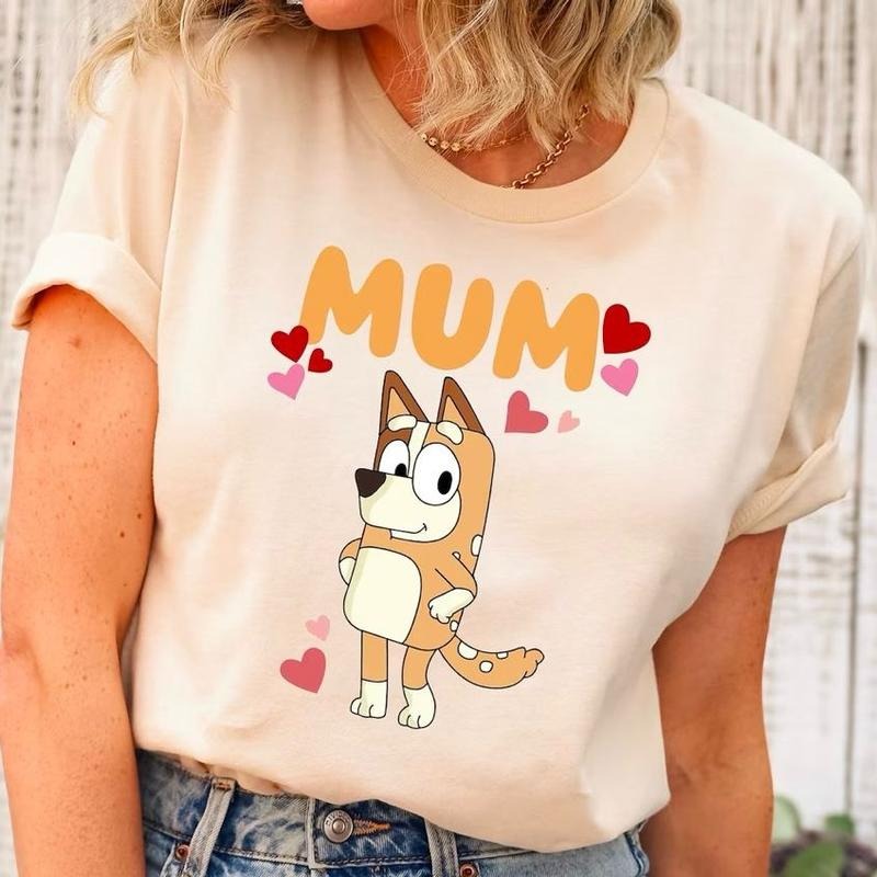 Bluey Mum Shirt, Mom Sweatshirt, Mum Bluey Birthday Party Shirt, Heeler Family T-Shirt, Bluey Family Sweatshirt, Bluey Chilli Mum Shirt, Bluey Mother's Day Gift