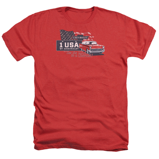 Chevrolet See The Usa - Men's Heather T-Shirt