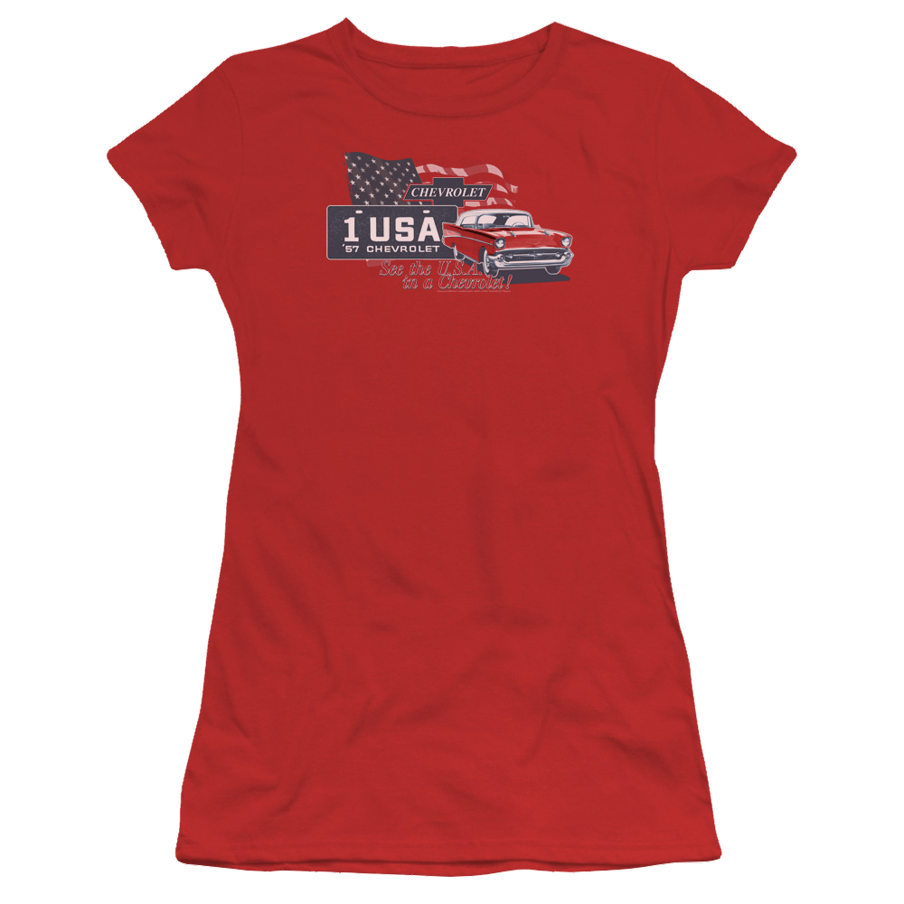 Chevrolet See The Usa - Juniors T-Shirt
