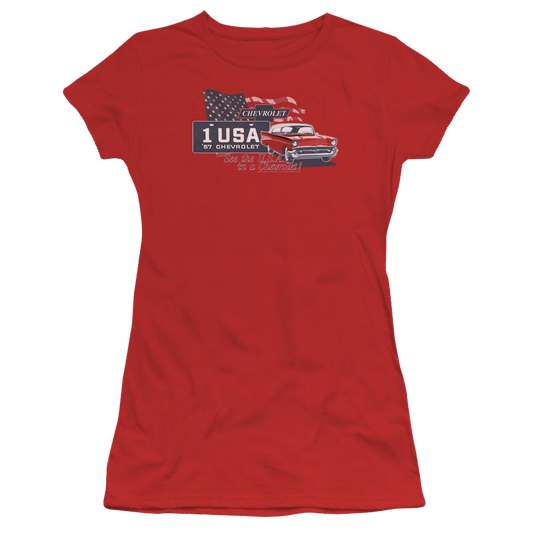 Chevrolet See The Usa - Juniors T-Shirt