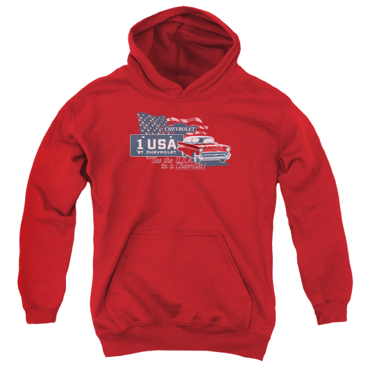 Chevrolet See The Usa - Youth Hoodie (Ages 8-12)