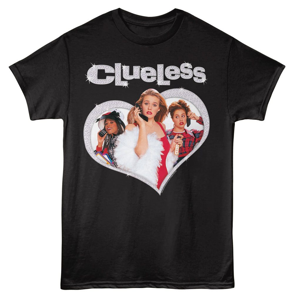 CLUELESS Eye-Catching T-Shirt, DIAMOND HEART