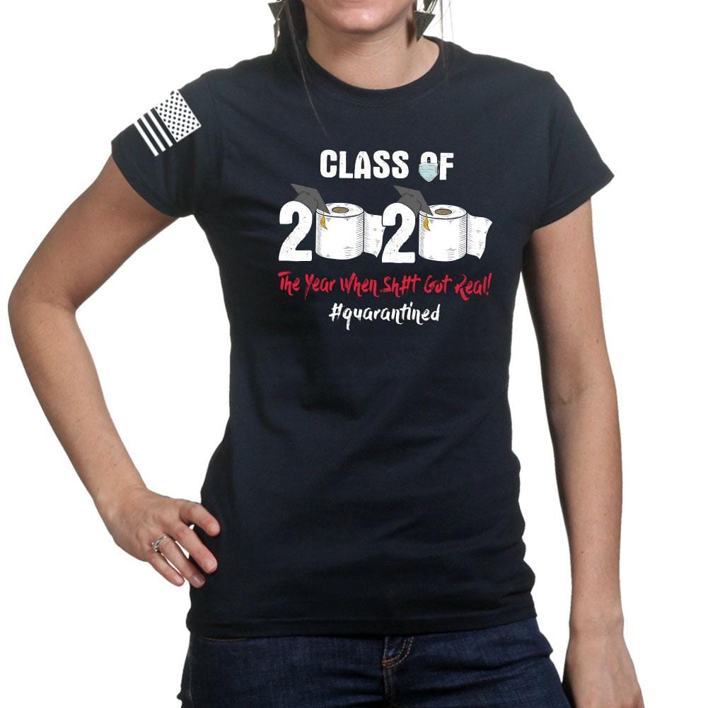 Ladies Class of 2020 Quarantine T-shirt Style001