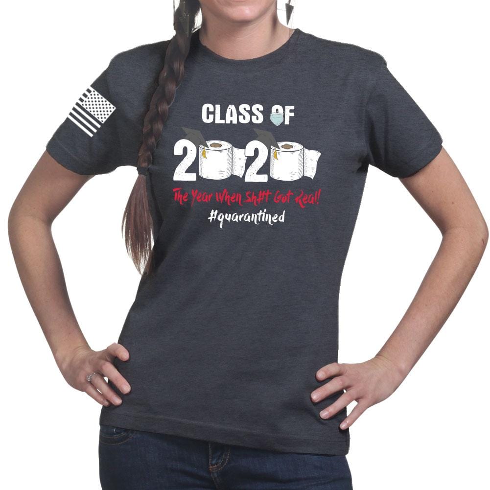 Ladies Class of 2020 Quarantine T-shirt