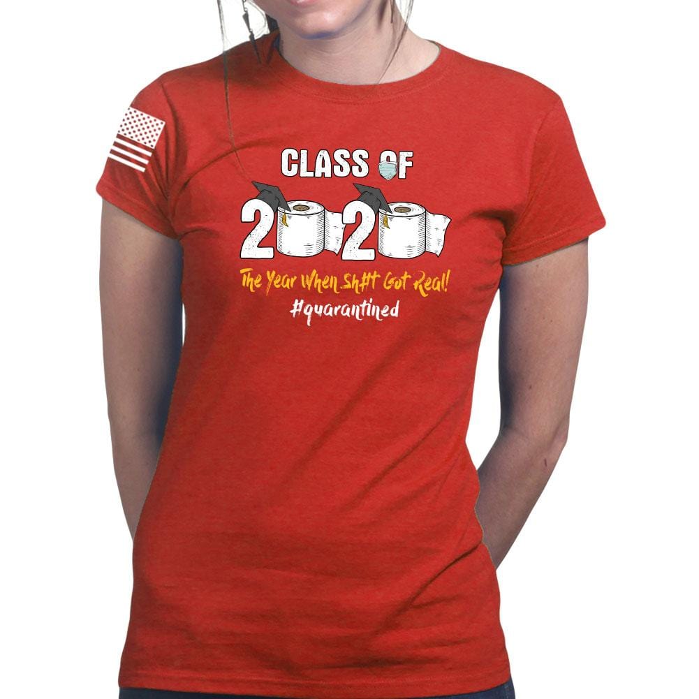 Ladies Class of 2020 Quarantine T-shirt Style001