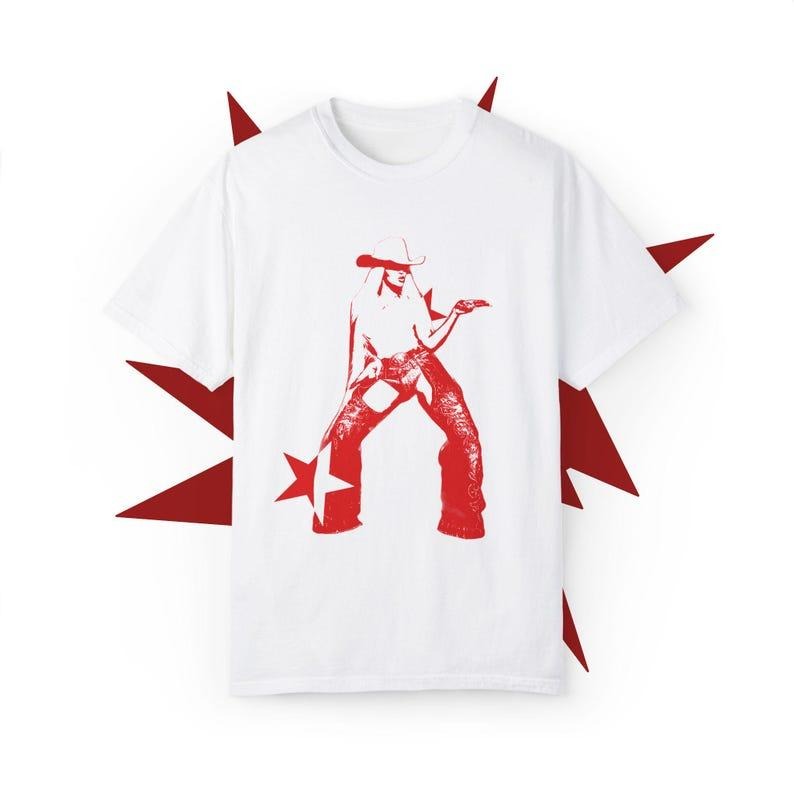 Cowboy Hot Hit Tour 2025 Fan Graphic Tee, Classic Retro 90s Style
