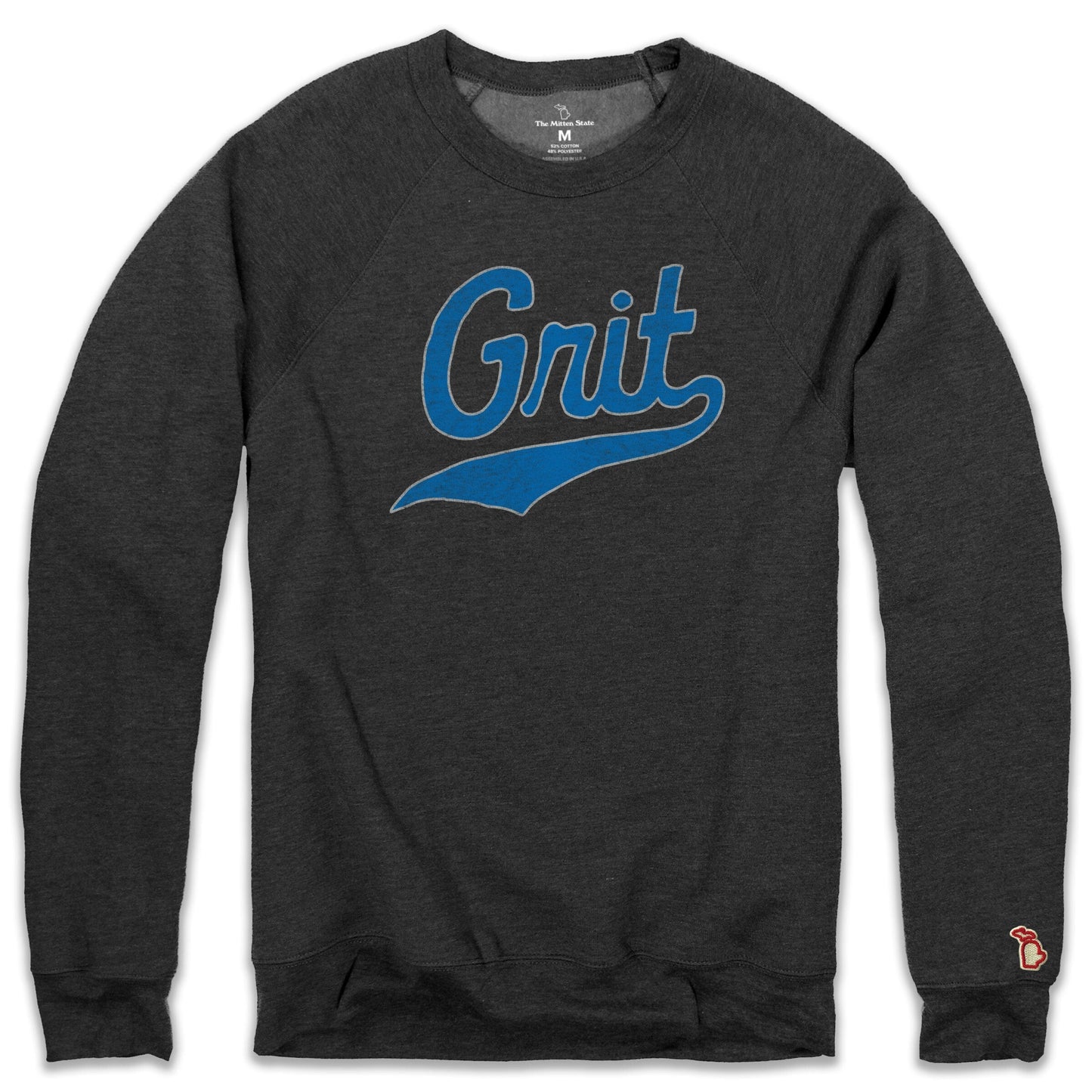 DETROIT - GRIT SCRIPT FLEECE SWEATSHIRT (UNISEX)