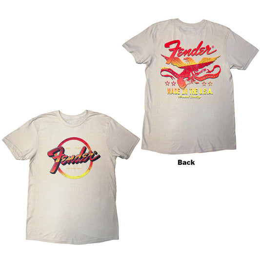FENDER Attractive T-Shirt, Made In The USA