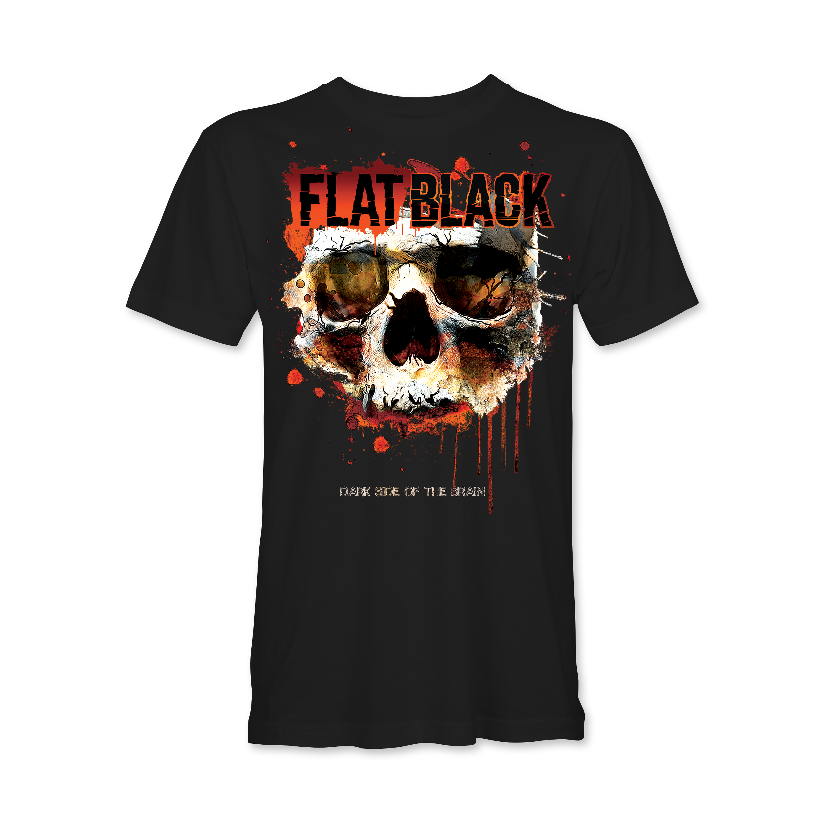 "DARK SIDE OF THE BRAIN" Black T-Shirt