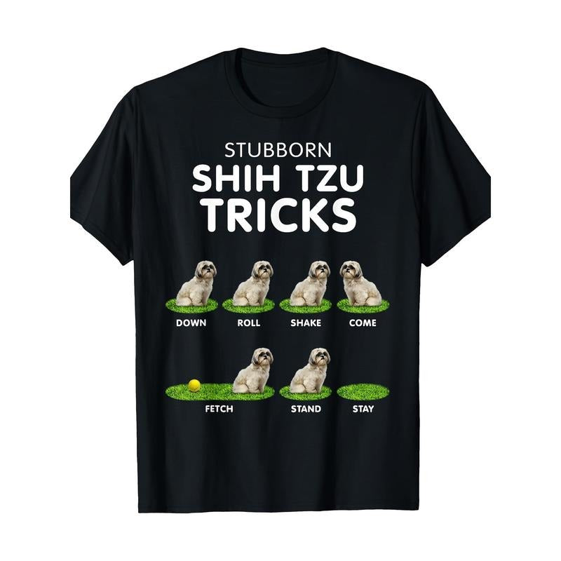 Funny Shih Tzu Trick or Treating T-shirt for Men, women and Dog Lovers Made in USA
