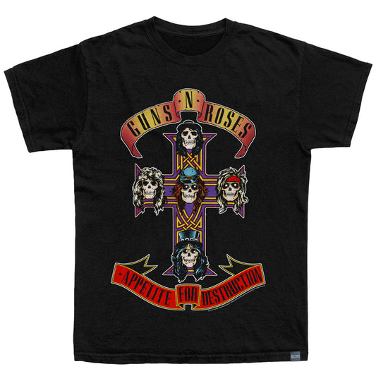GUNS N' ROSES Made in USA T-Shirt, APPETITE FOR DESTRUCTION