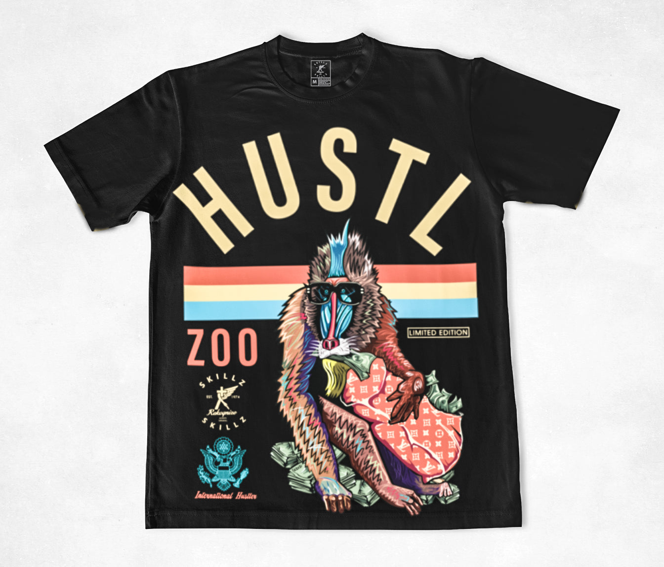"Hustl Zoo Limited" Uni-Sex Tee