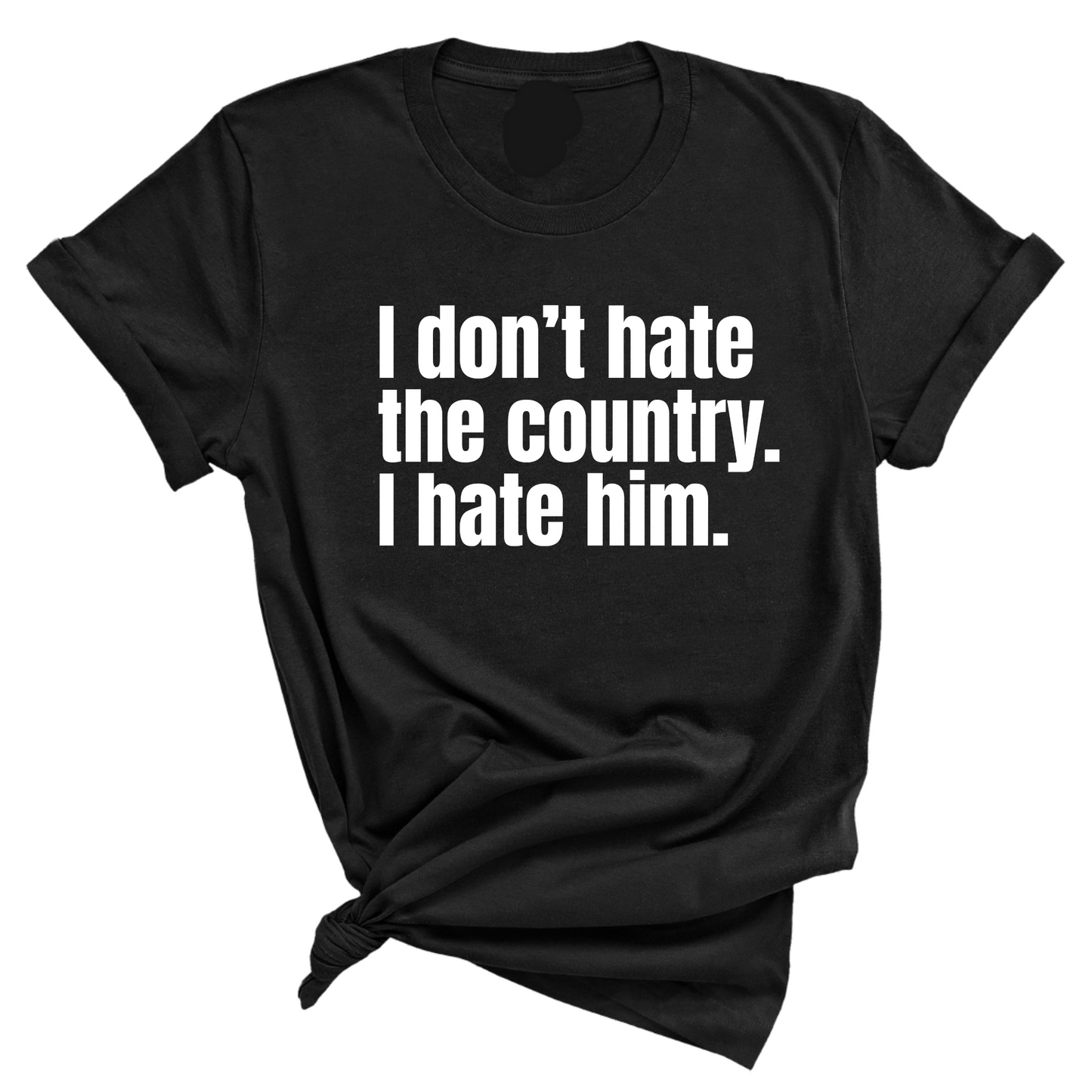 I DonÃ¢â‚¬â„¢t Hate the Country. I Hate Him Unisex Tee