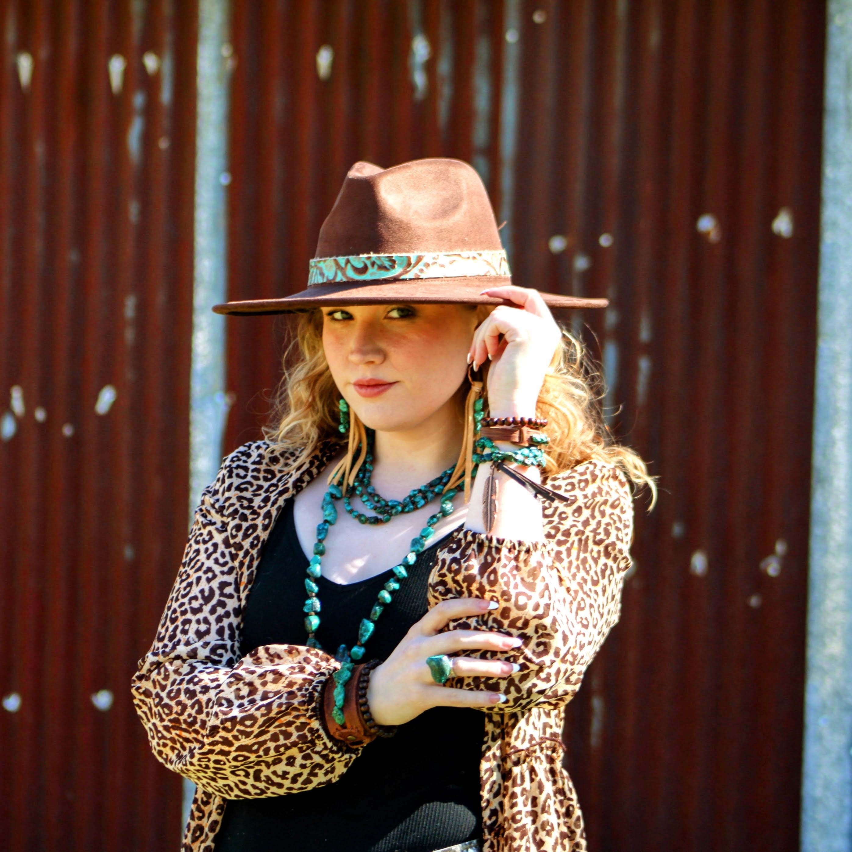 Triple Strand Natural Turquoise & Copper Collar Necklace 250n T-Shirts, Hoodie, Sweatshirt | VibeWeaveTees.com (Image 5)