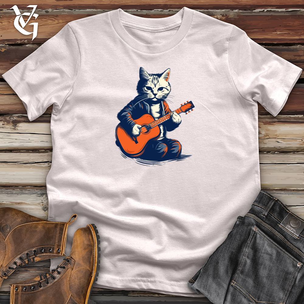 Vintage Guitar Cat Softstyle Tee