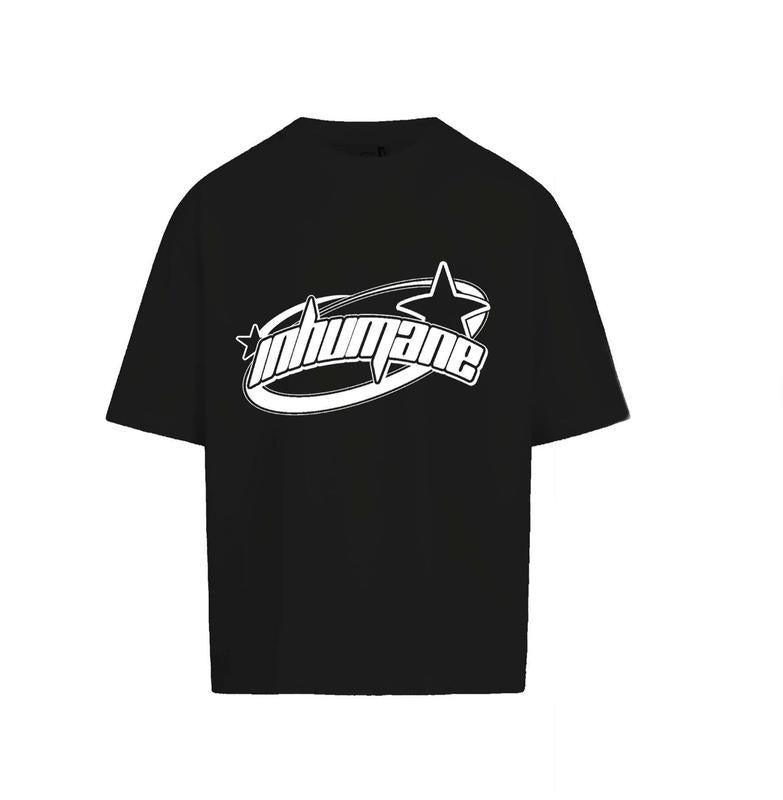 Inhumane y2k Streetwear T-Shirt Tropical Shortsleeve Menswear Top