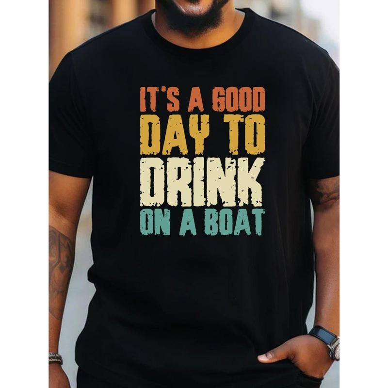 It's a nice day for men's crew-neck short-sleeved T-shirts, stylish regular fitted T-shirt tops, and daily commutes for spring and summer holidays Made in USA