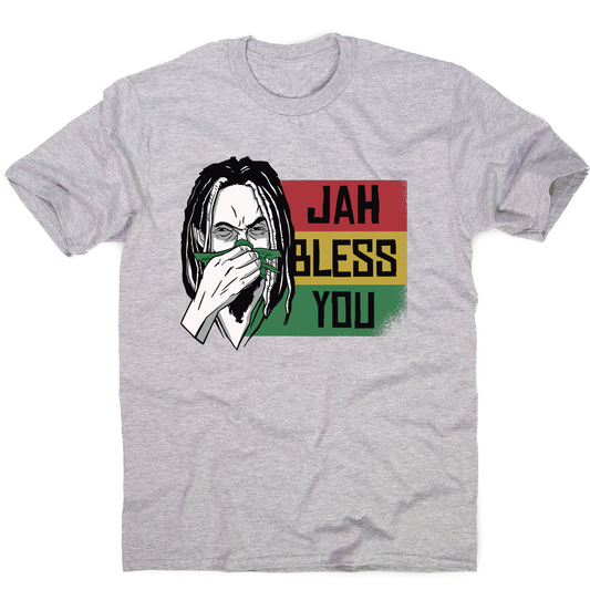 Jah bless you rastafari funny t-shirt men's