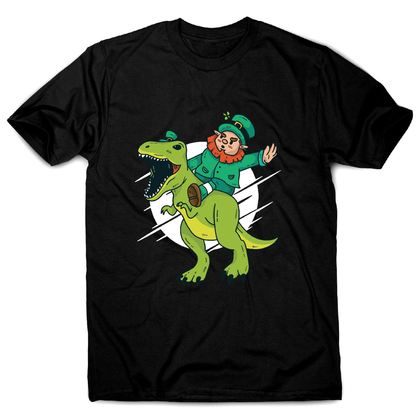 Leprechaun dino - funny men's t-shirt