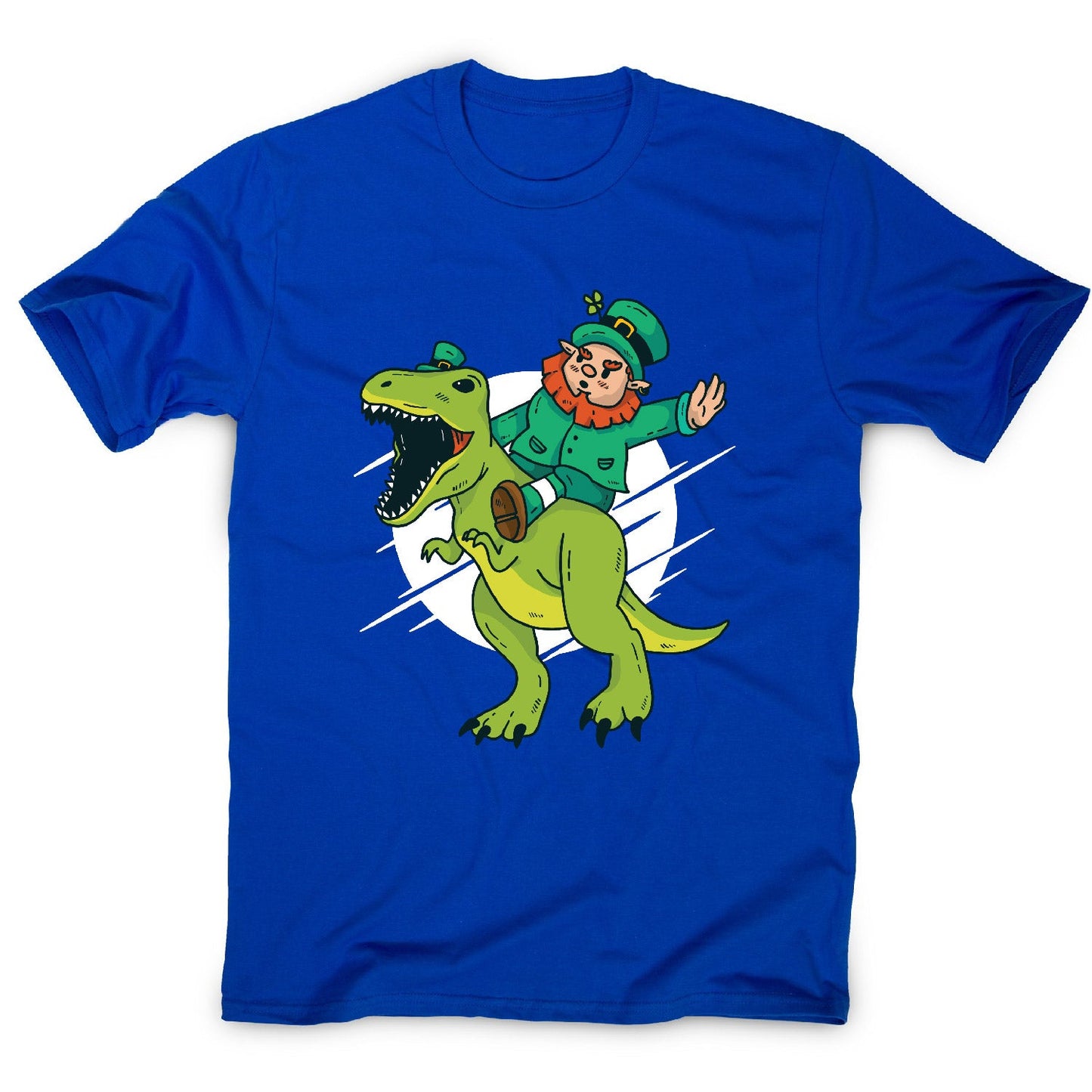 Leprechaun dino - funny men's t-shirt