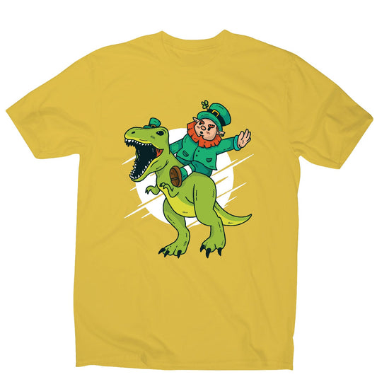 Leprechaun dino - funny men's t-shirt