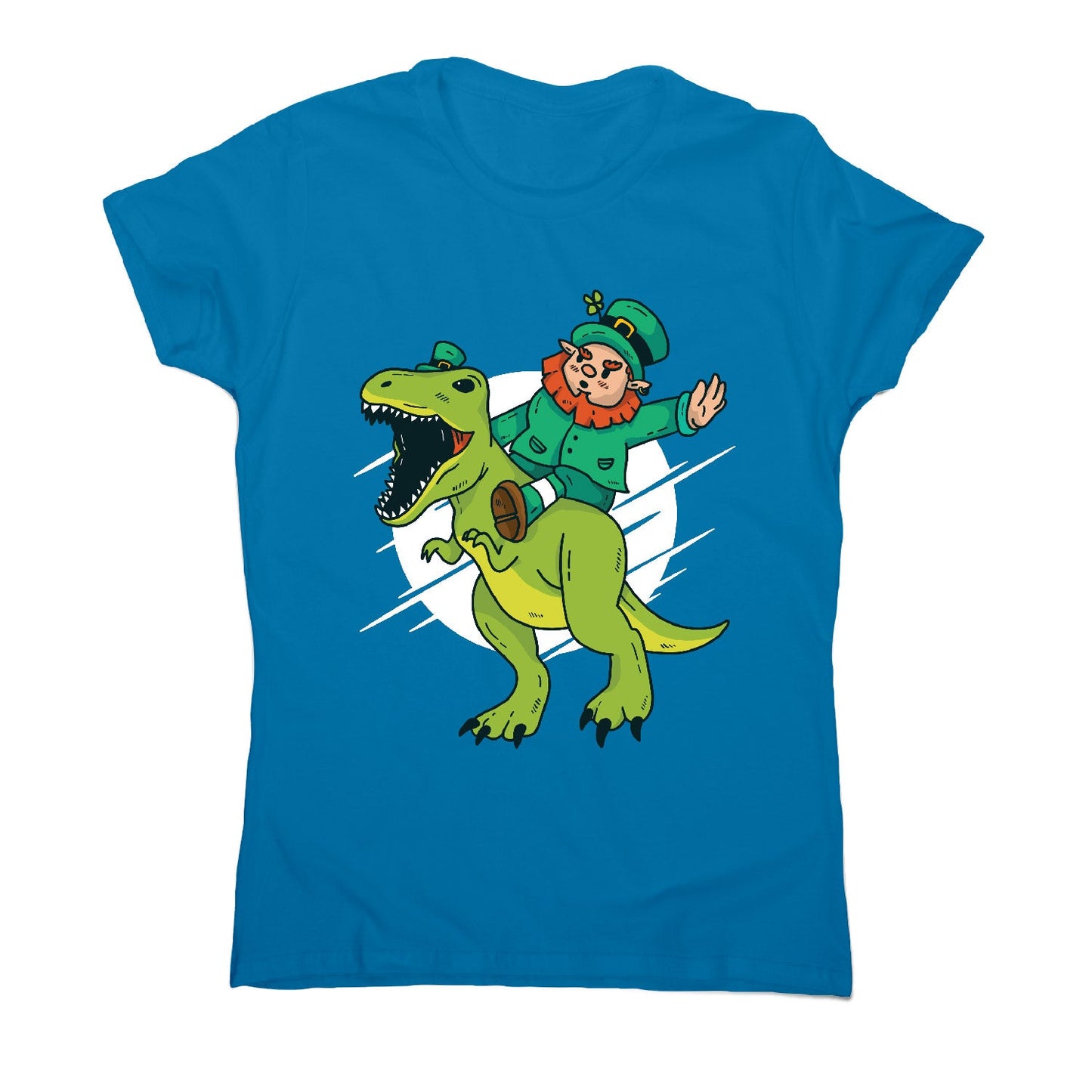 Leprechaun dino - funny women's t-shirt