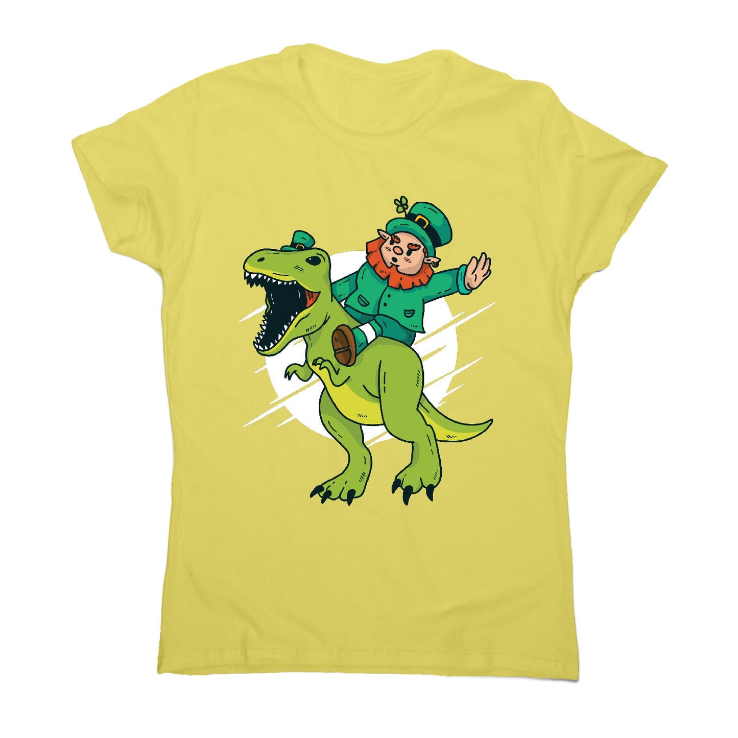 Leprechaun dino - funny women's t-shirt