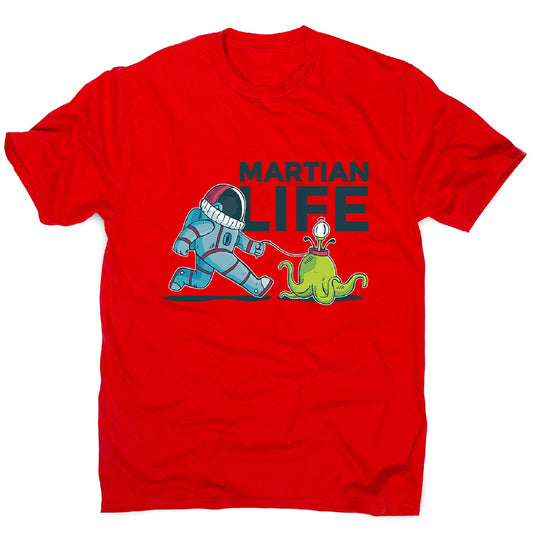 Life on mars - men's funny illustrations t-shirt