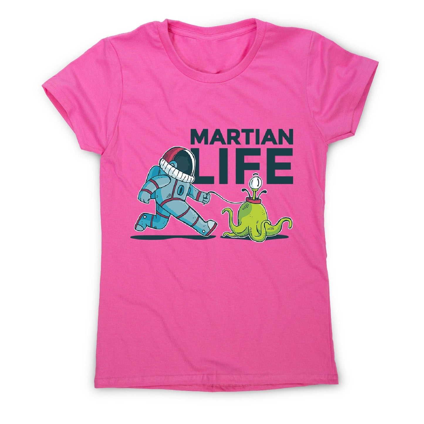 Life on mars - women's funny illustrations t-shirt