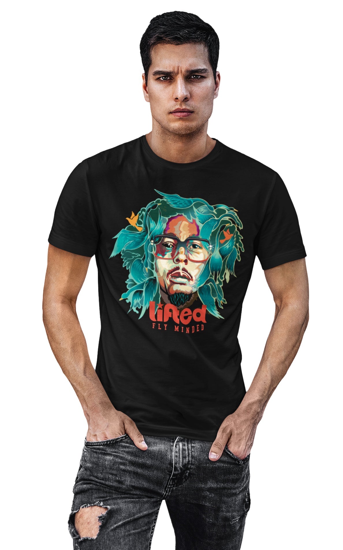 "Lifted Fly Mindz BLK" Uni-Sex Tee's