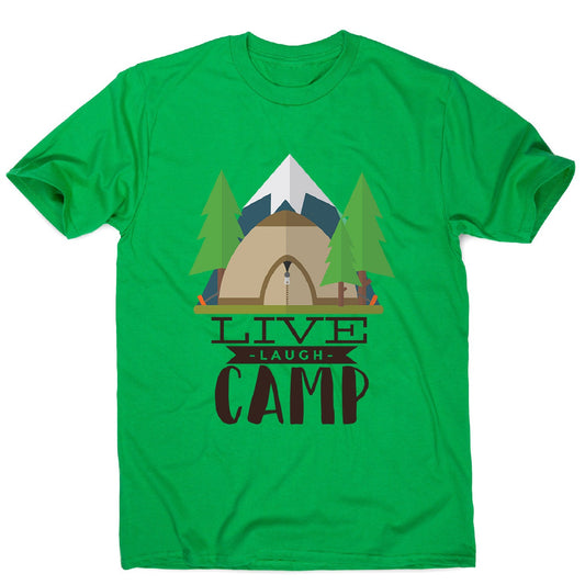 Live laugh camp - men's funny premium t-shirt