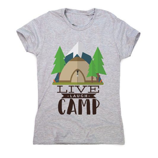 Live laugh camp - women's funny premium t-shirt