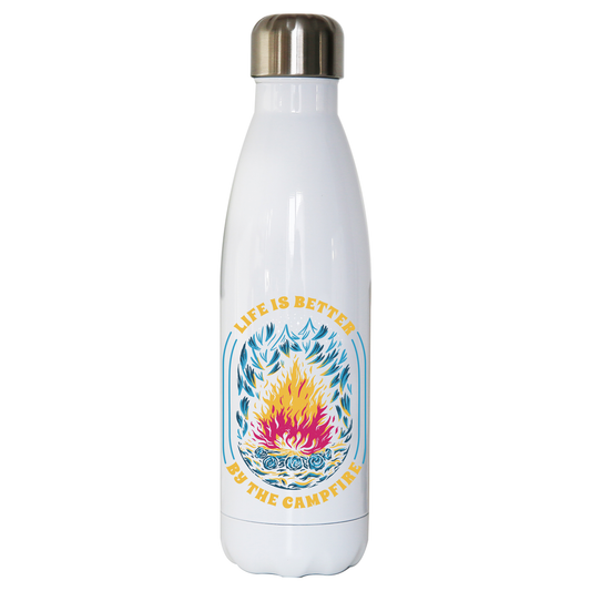 Life is better campfire water bottle stainless steel reusable