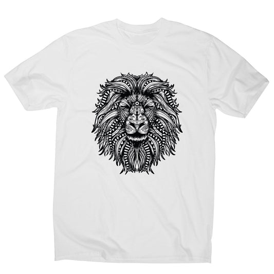 Mandala lion - men's funny illustrations t-shirt